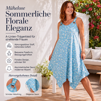 ✨🛍️Neu eingetroffen – Ärmelloses Maxikleid mit Gänseblümchen-Print – Atmungsaktiver Komfort & ungezwungene Urlaubsstimmung