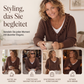 Damen-Strickjacke mit Rüschenkragen