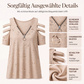 Bestseller💕 Cold-Shoulder-T-Shirt – Trendige Cut-Outs und einfache Kombinierbarkeit für jedes Outfit