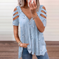 Bestseller💕 Cold-Shoulder-T-Shirt – Trendige Cut-Outs und einfache Kombinierbarkeit für jedes Outfit