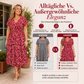 ✨ Neuheiten – Elegantes V-Ausschnitt-Kleid mit Blumenprint – leicht und feminin 🌸