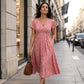 ✨ Neuheiten – Elegantes V-Ausschnitt-Kleid mit Blumenprint – leicht und feminin 🌸