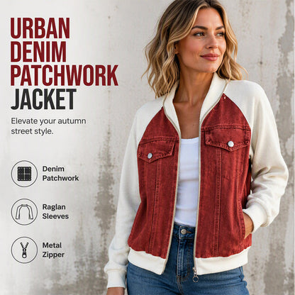 🧥🔥 Bestseller – Kontrast-Denimjacke – perfekt für Alltag