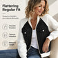 🧥🔥 Bestseller – Kontrast-Denimjacke – perfekt für Alltag