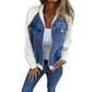 🧥🔥 Bestseller – Kontrast-Denimjacke – perfekt für Alltag