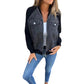 🧥🔥 Bestseller – Kontrast-Denimjacke – perfekt für Alltag