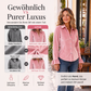 ☀️👚 Neuheiten – Samt-Top mit Rüschenbündchen – Weicher Fall & elegante Knopfleiste für Arbeit oder Wochenende