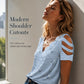 💕 V-Ausschnitt-Shirt mit Herzen – Leichte Baumwollqualität, zarte Muschelkante & femininer Schnitt – Ideal für Alltag, Freizeit & kleine Ausflüge