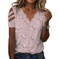 💕 V-Ausschnitt-Shirt mit Herzen – Leichte Baumwollqualität, zarte Muschelkante & femininer Schnitt – Ideal für Alltag, Freizeit & kleine Ausflüge