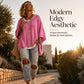 🍂🧥Neuheiten Sale: 50 % Rabatt✨Damen Kapuzen-Kordelzug Strick-Pullover