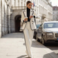 💎 Neuheiten – Zweiteiliger Blazer mit Kontrastbesatz – elegant und modern