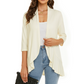 Must-have🌸Damen-Cardigan mit 3/4-Ärmeln und offenem Vorderteil