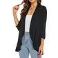 Must-have🌸Damen-Cardigan mit 3/4-Ärmeln und offenem Vorderteil