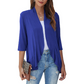 Must-have🌸Damen-Cardigan mit 3/4-Ärmeln und offenem Vorderteil