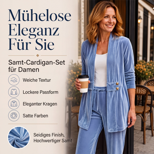 🔥 Jetzt im Trend – Zweireihige Samtjacke – lässig und vielseitig 💫
