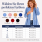 🔥 Jetzt im Trend – Zweireihige Samtjacke – lässig und vielseitig 💫