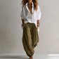 👚 Saisonaler Stil – Lässiges Hemd & drapierte Hose – edler Casual-Look für den Alltag