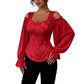 🔥 Jetzt im Trend – Cold-Shoulder-Top mit Blumenmuster – leicht und feminin ✨