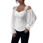 🔥 Jetzt im Trend – Cold-Shoulder-Top mit Blumenmuster – leicht und feminin ✨