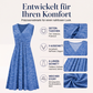 🌸👗Neuheiten – Ärmelloses Midikleid mit V-Ausschnitt – Atmungsaktiver Tragekomfort und schmeichelhafte Silhouette für alle Figurtypen