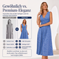 🌸👗Neuheiten – Ärmelloses Midikleid mit V-Ausschnitt – Atmungsaktiver Tragekomfort und schmeichelhafte Silhouette für alle Figurtypen