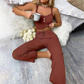 🌙 Jetzt im Trend – Camisole-Pyjama-Set mit Rippstruktur – lässig und elegant 💫