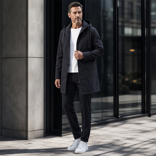 💎🧥 Bestseller – winddichte Mid-Länge Jacke mit Taschen
