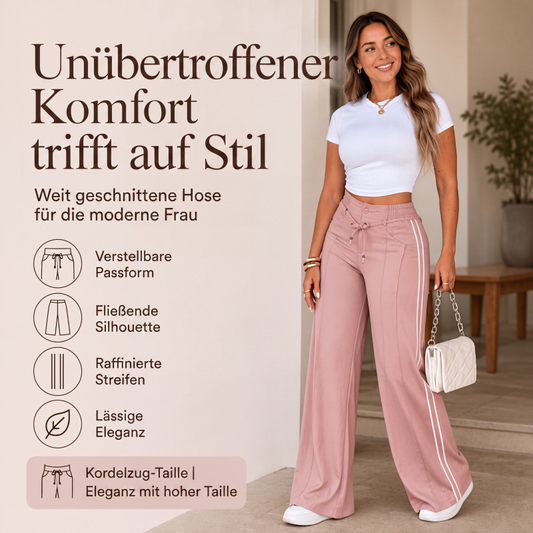 🔥 Jetzt im Trend – Weite Damenhose mit Zugband – stylisch und leicht