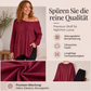 📢🎉50%Rabatt!!!🛍️✨Damen-Carmen-Oberteil mit geteiltem Saum