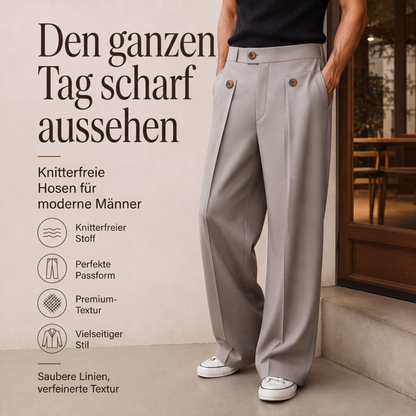 💎👖 Neuheiten – Gerade geschnittene, knitterfreie Hose – bequem und pflegeleicht