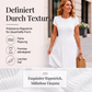 📢📢50%Rabatt!!!🎉✨Elegantes geripptes Strickkleid für Damen mit gebürsteter Oberfläche