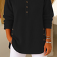 Damen Cordbluse mit Henley-Ausschnitt