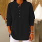 Damen Cordbluse mit Henley-Ausschnitt