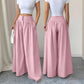 📢📢50%Rabatt!!!👖 ZEITLICH BEGRENZT 50% RABATT! ✨ Damen Hochbund Plissee Weites Bein Hose – Fließender Schnitt, Seitentaschen, Vielseitig 🌿