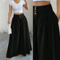 📢📢50%Rabatt!!!👖 ZEITLICH BEGRENZT 50% RABATT! ✨ Damen Hochbund Plissee Weites Bein Hose – Fließender Schnitt, Seitentaschen, Vielseitig 🌿