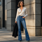 🔥 Jetzt im Trend – High-Street-Jeans mit rohem Saum – modern