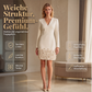 💎Top-bewertet 👗 Langes V-Ausschnitt-Kleid mit Rosen-Detail – weicher Stoff & schmeichelhafte Passform
