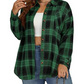📢📢50%Rabatt!!!🎉✨Damen-Karobluse mit Knopfleiste