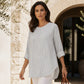 📢📢50%Rabatt!!!🎉✨Leger gestreiftes Langarmshirt für Damen