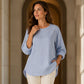 📢📢50%Rabatt!!!🎉✨Leger gestreiftes Langarmshirt für Damen