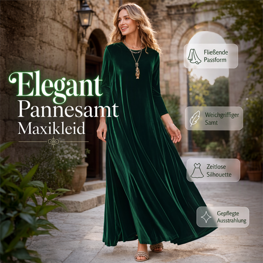 Elegantes Samt-Maxikleid für Damen