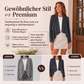 Damen-Cardigan aus Kunstwildleder im Fall-Look