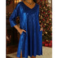 ✨ Damen Paillettenkleid mit V-Ausschnitt – Funkelndes Design, femininer Schnitt & perfekt für besondere Anlässe | Ideal für Partys, Hochzeiten & festliche Abende – Jetzt -50%!