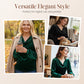 Women's Velvet Cowl Neck Long Sleeve Top