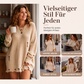 Damen Oversize-Pullover mit Rundhalsausschnitt im Used-Look