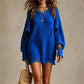 Damen Oversize-Pullover mit Rundhalsausschnitt im Used-Look