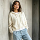 💎🌿 Bestseller – Weicher Strickpullover mit Kapuze – perfekt für Alltag