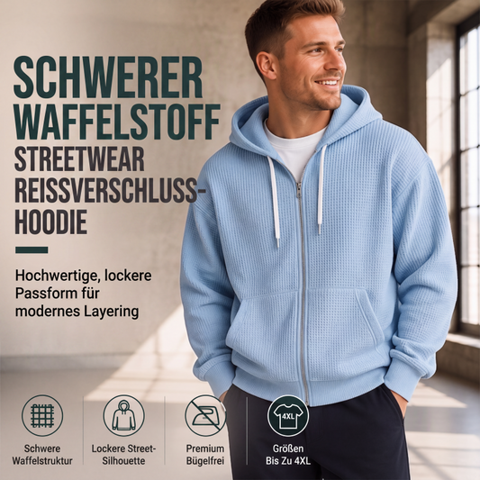 💎🔥 Bestseller – Waffle-Hoodie im Oversize – warm und lässig