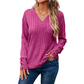 Women’s Casual V-Neck Long Sleeve Top
