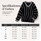 📢📢50%Rabatt!!!🎉✨Locker sitzender gestreifter Damen-Freizeitpullover mit V-Ausschnitt